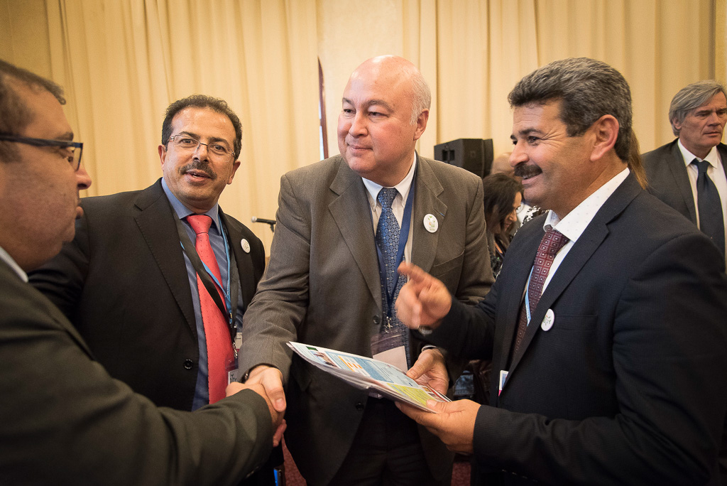 Aziz Akhannouch, Ministre de l'Agriculture et des Pêches maritimes – Maroc et Paul Luu, secrétaire exécutif de l'initiative "4 pour 1000".